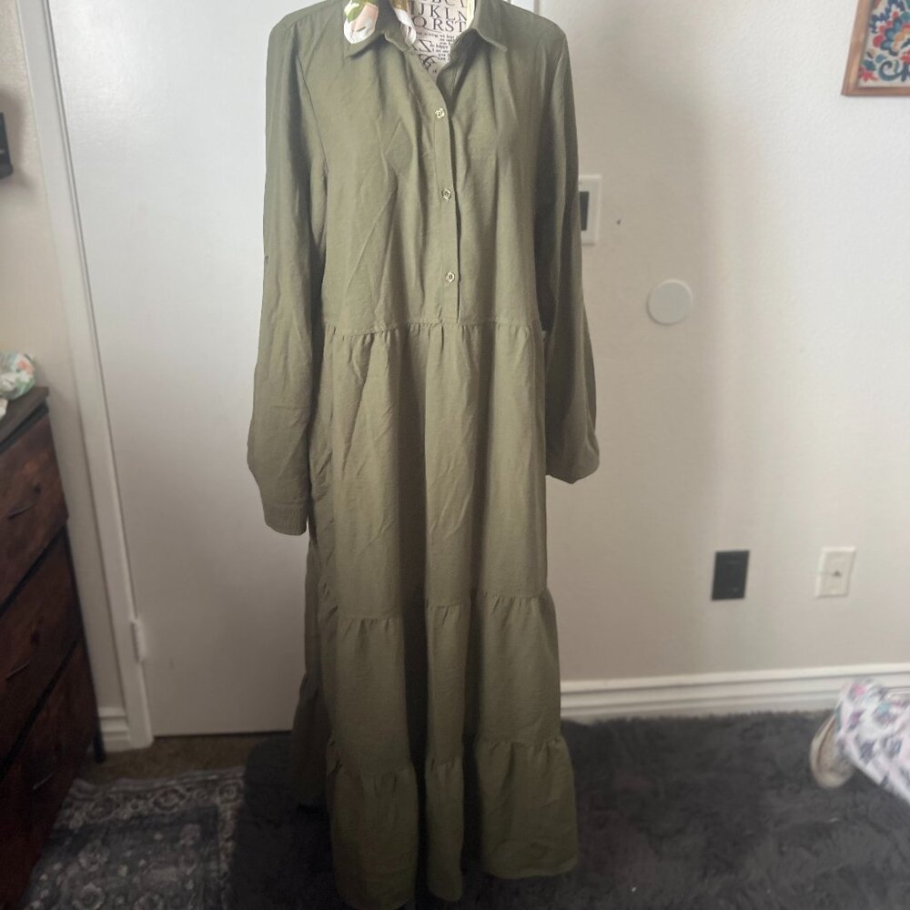 Max studio Army green dress